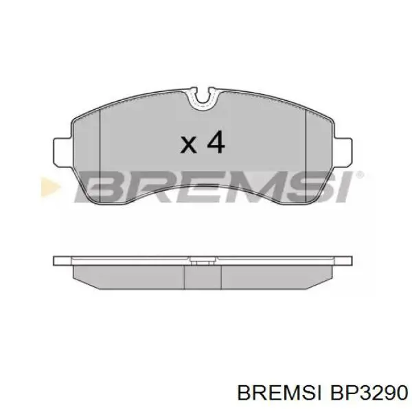 Передние тормозные колодки BP3290 Bremsi