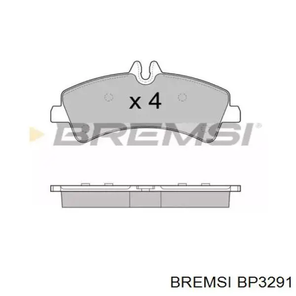 Задние тормозные колодки BP3291 Bremsi