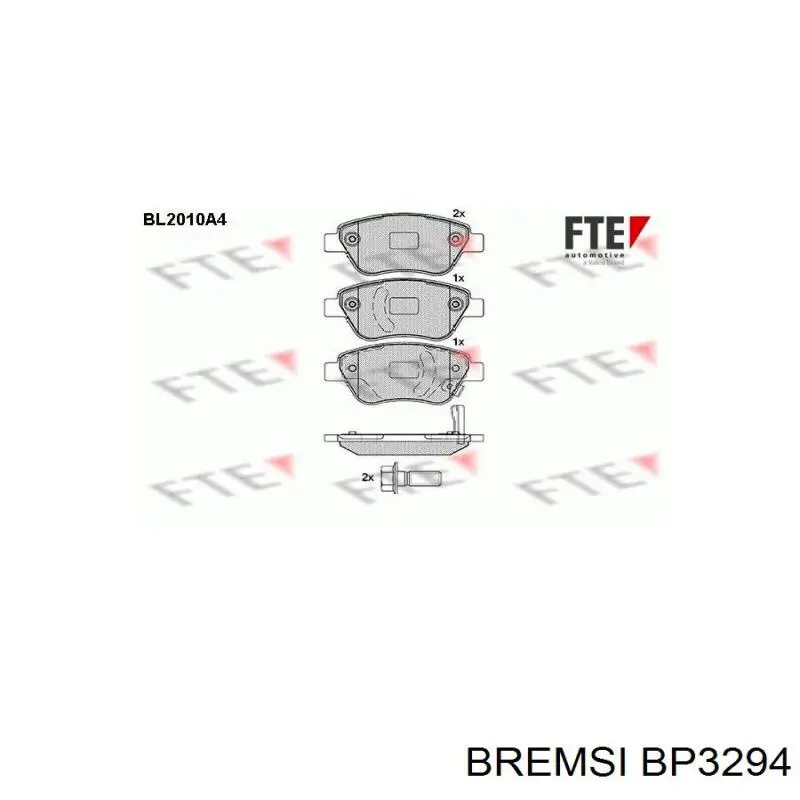 Колодки Bremsi BP3294 цена, от 20.15 USD
