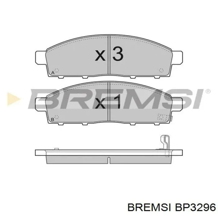 Купить BP3296 Bremsi Колодки тормозные