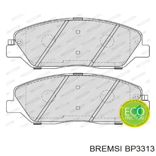 Тормозные колодки Bremsi BP3313