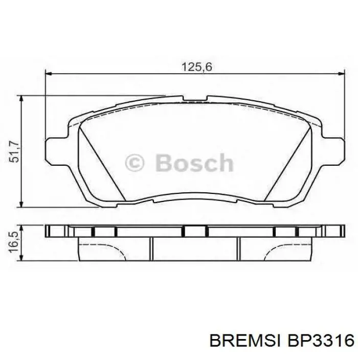 Колодки Bremsi BP3316 цена, от 19.52 USD