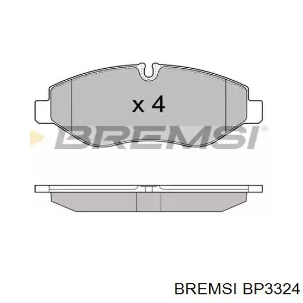 Передние тормозные колодки BP3324 Bremsi