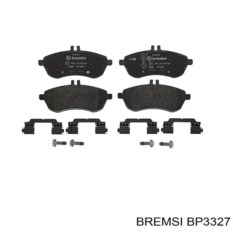 Купить BP3327 Bremsi Колодки тормозные