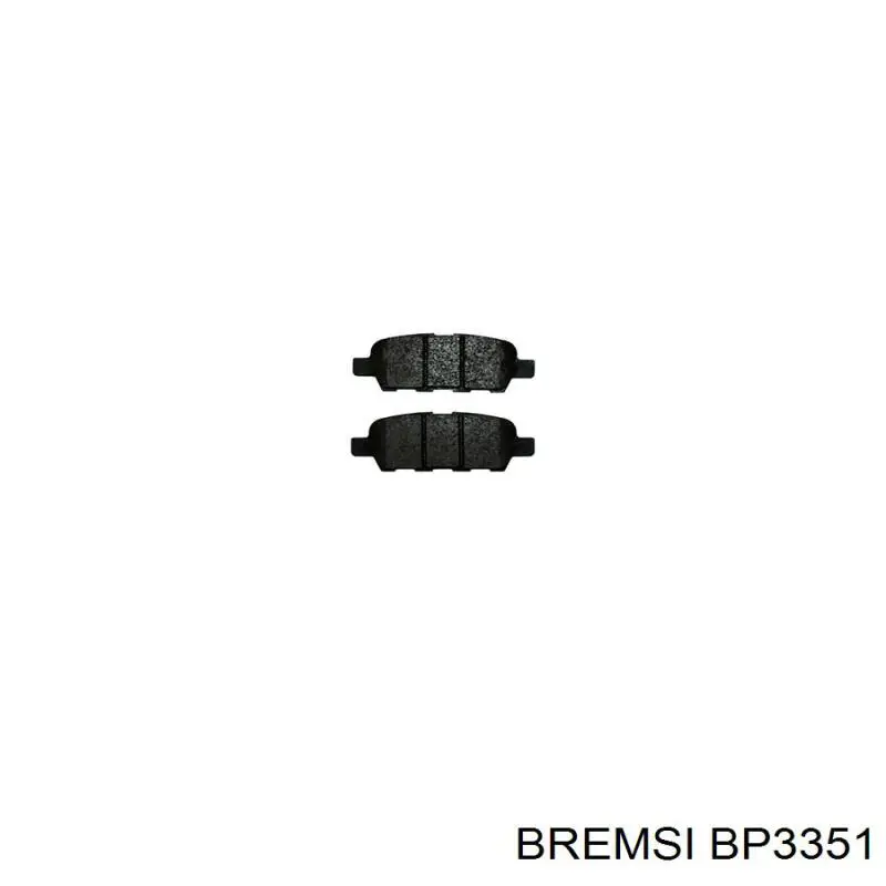 Задние тормозные колодки BP3351 Bremsi