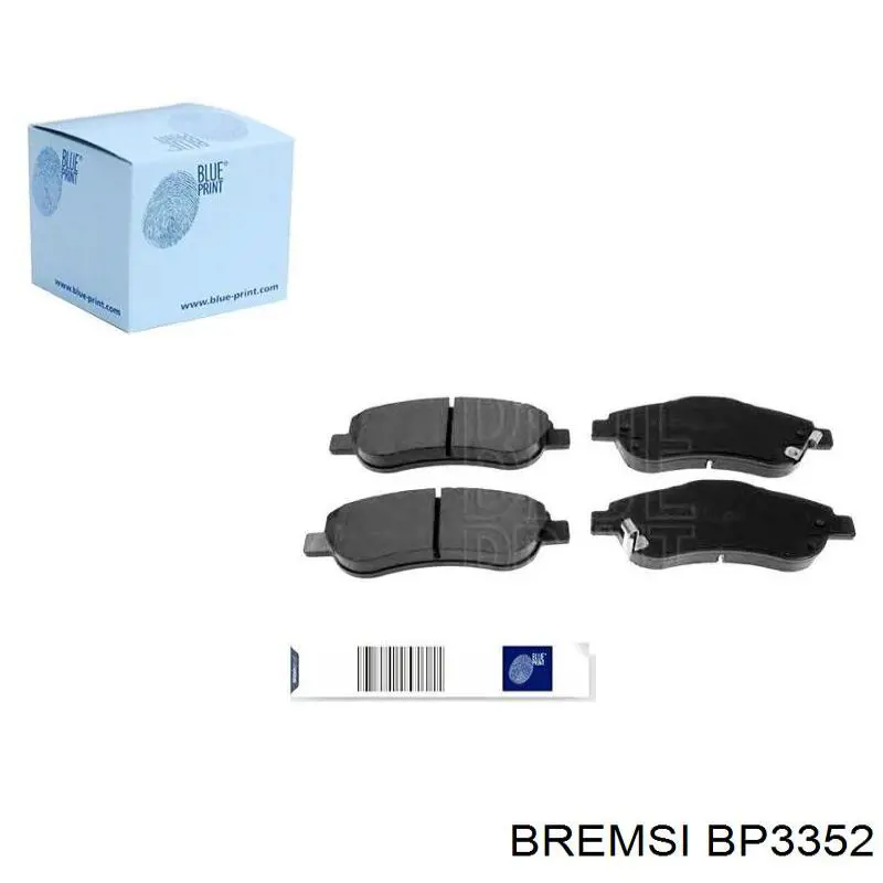 Передние тормозные колодки BP3352 Bremsi