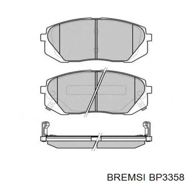 Колодки Bremsi BP3358 цена, от 29.74 USD