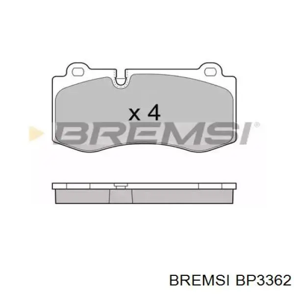 Передние тормозные колодки BP3362 Bremsi