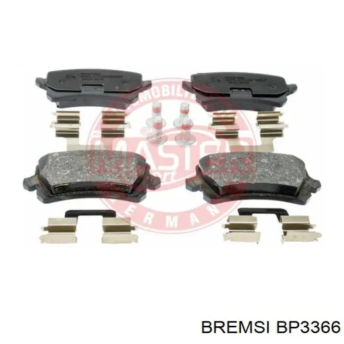 Задние дисковые колодки Bremsi BP3366