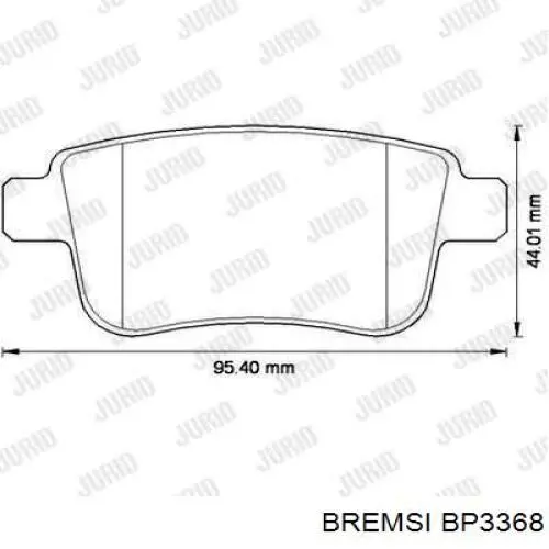 Колодки дисковые  Bremsi BP3368 цена, от 14.69 USD