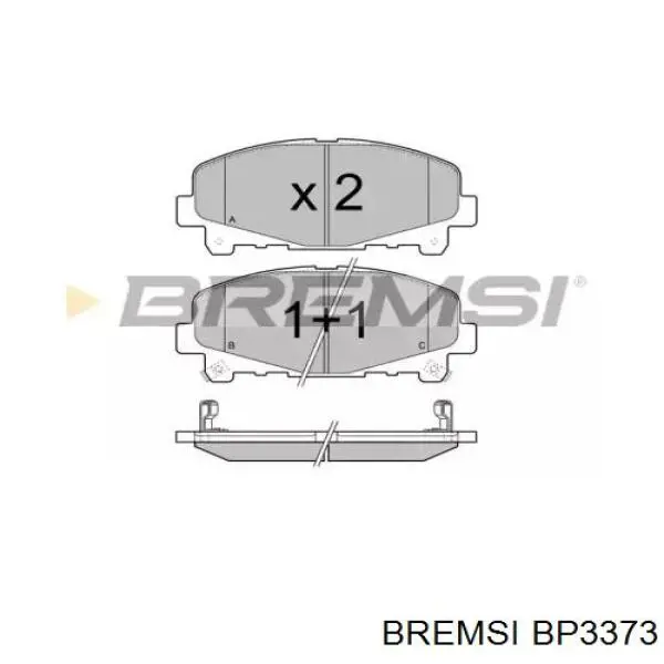 BP3373 Bremsi Колодки передние
