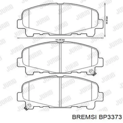 Колодки Bremsi BP3373 цена, от 22.54 USD