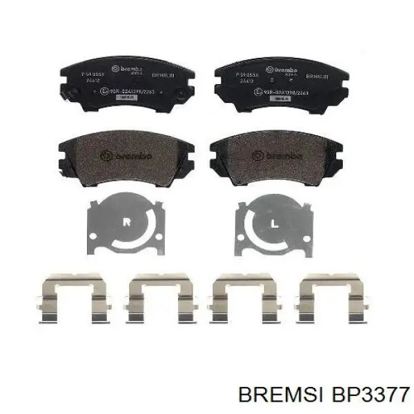 BP3377 Bremsi передние тормозные колодки