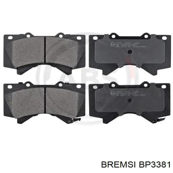 Колодки Bremsi BP3381 цена, от 28.15 USD