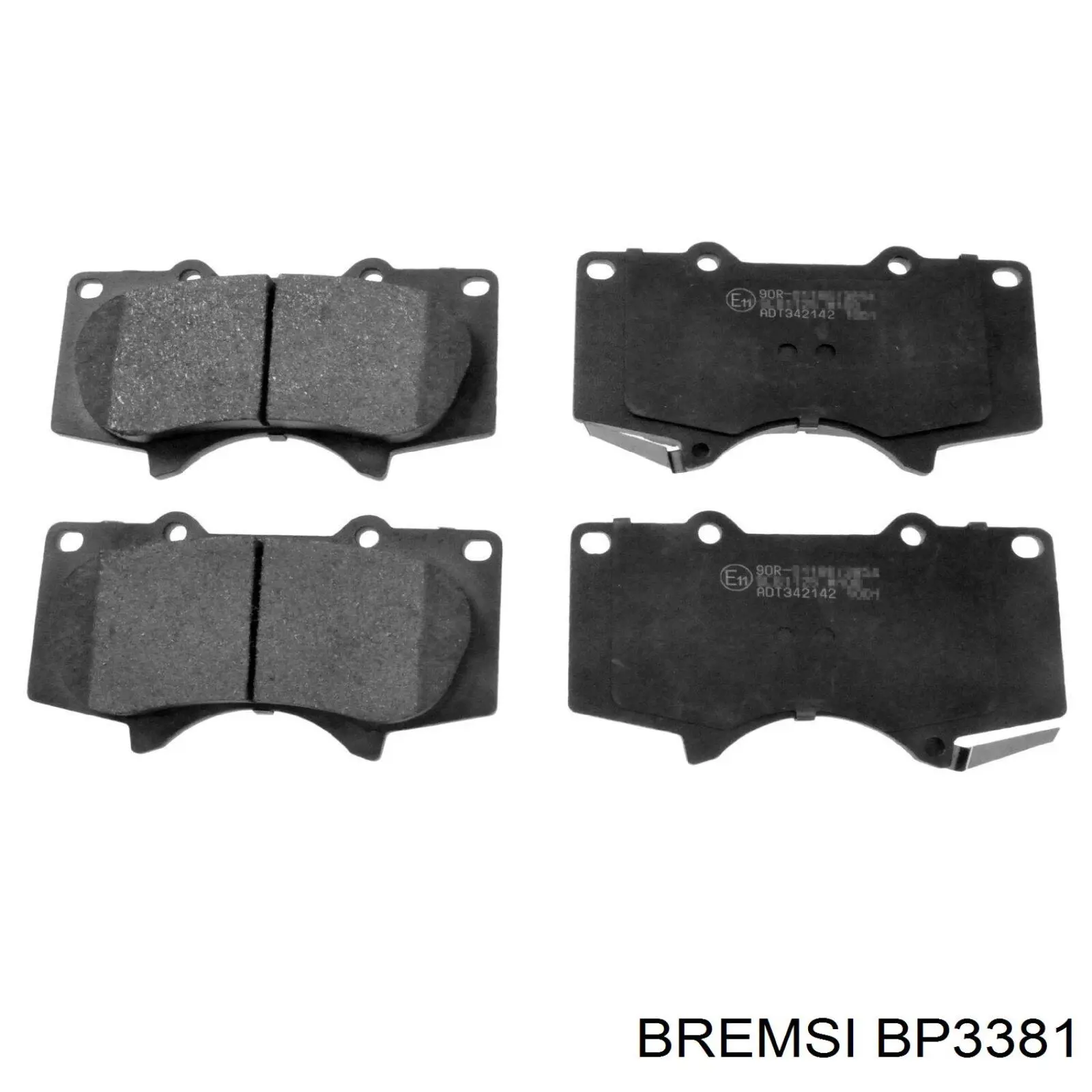 Купить BP3381 Bremsi Колодки тормозные
