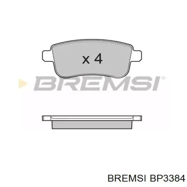 Колодки дисковые  Bremsi BP3384 цена, от 17.27 USD