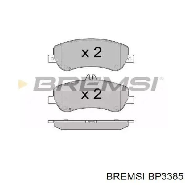 Передние тормозные колодки BP3385 Bremsi