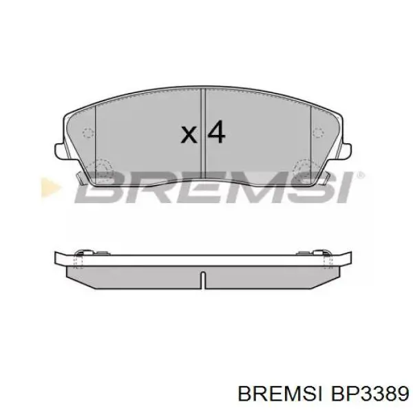 Передние тормозные колодки BP3389 Bremsi