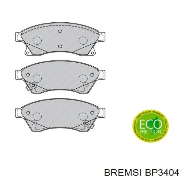 Передние тормозные колодки BP3404 Bremsi