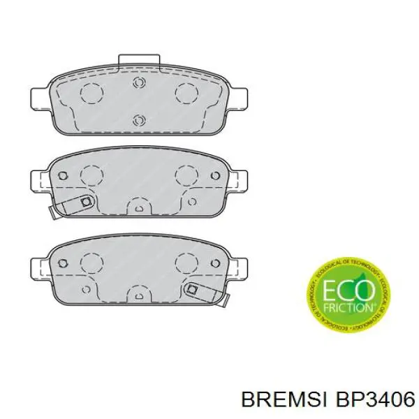 Колодки дисковые  Bremsi BP3406 цена, от 14.12 USD