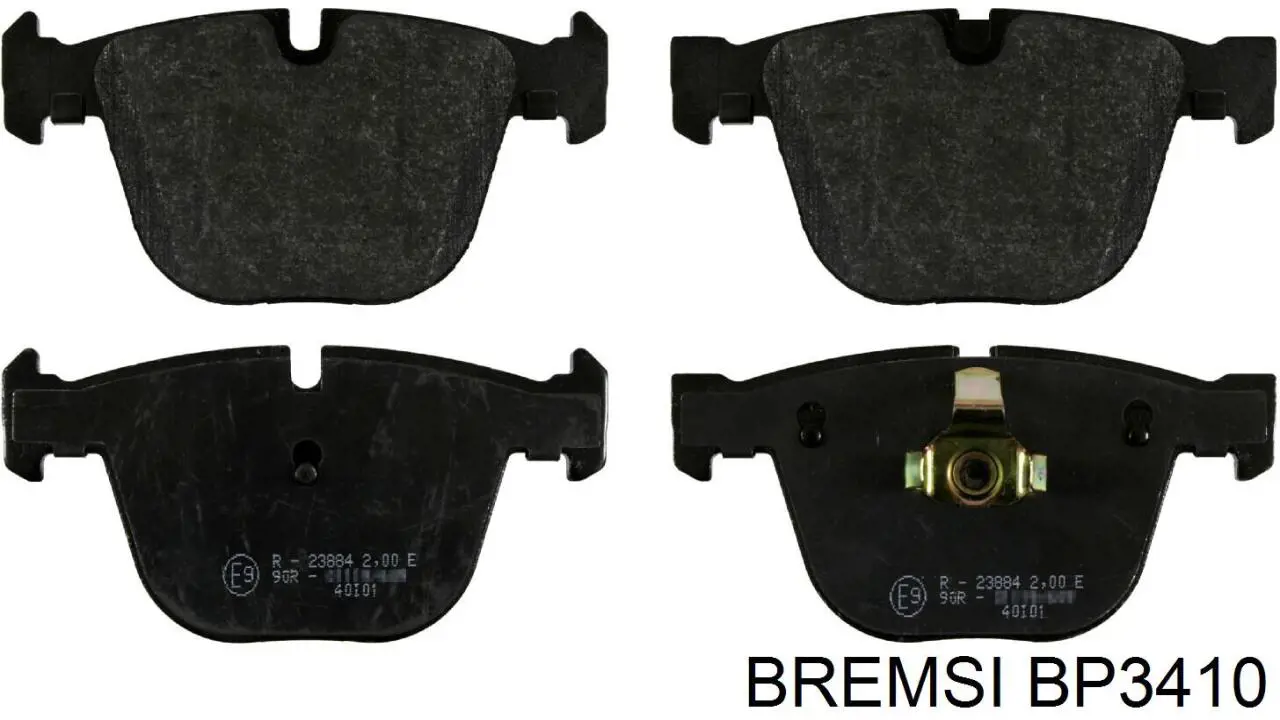 Задние тормозные колодки BP3410 Bremsi