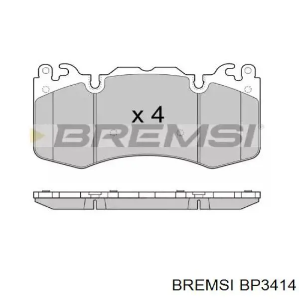 Передние тормозные колодки BP3414 Bremsi