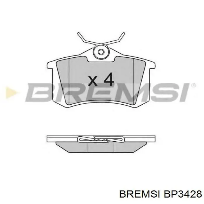 Передние тормозные колодки BP3428 Bremsi