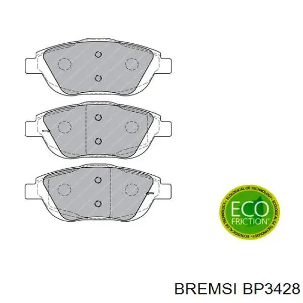 Купить BP3428 Bremsi Колодки тормозные