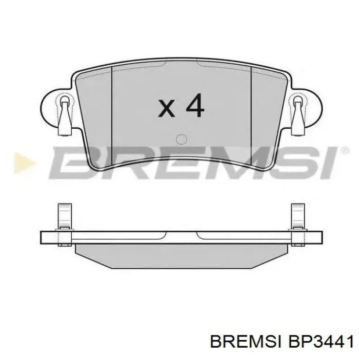 Задние дисковые колодки Bremsi BP3441