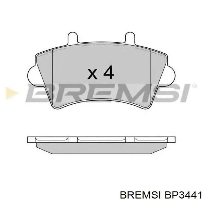 Колодки дисковые  Bremsi BP3441 цена, от 23.88 USD