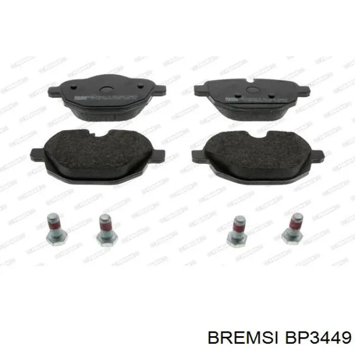 Задние тормозные колодки BP3449 Bremsi