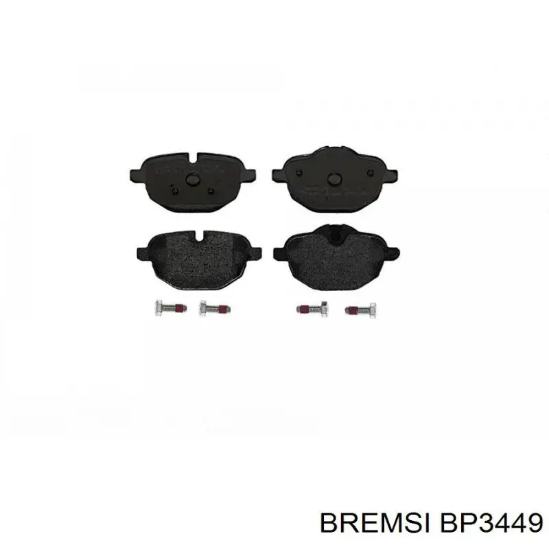 BP3449 Bremsi Колодки тормозные дисковые комплект