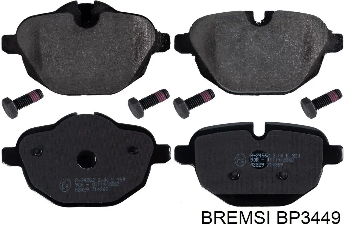 Колодки дисковые  Bremsi BP3449 цена, от 19.12 USD