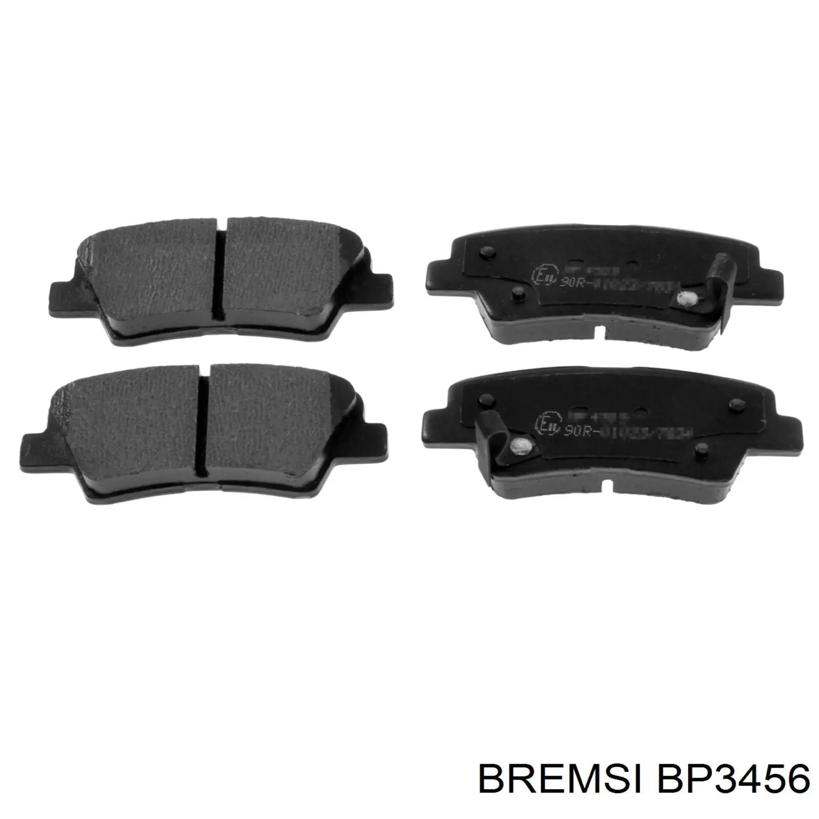 Купить BP3456 Bremsi Колодки тормозные задние, дисковые