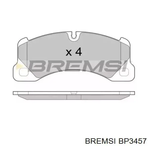 Передние тормозные колодки BP3457 Bremsi