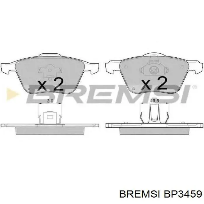 Колодки дисковые  Bremsi BP3459 цена, от 36.37 USD