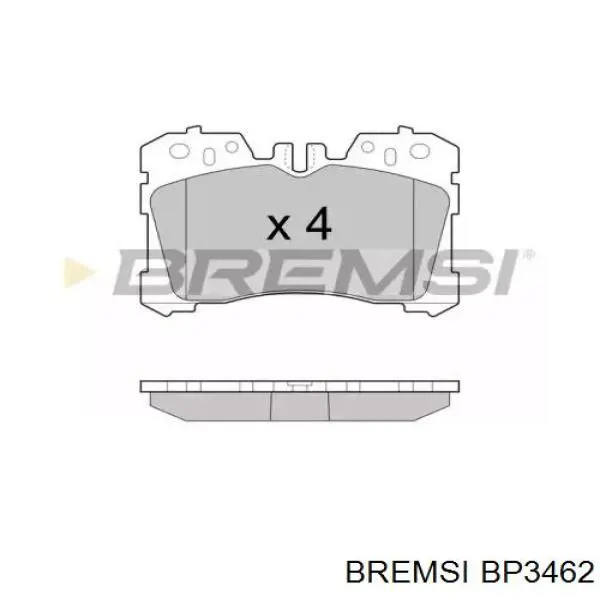 Передние тормозные колодки BP3462 Bremsi