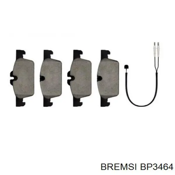 Купить BP3464 Bremsi Колодки тормозные