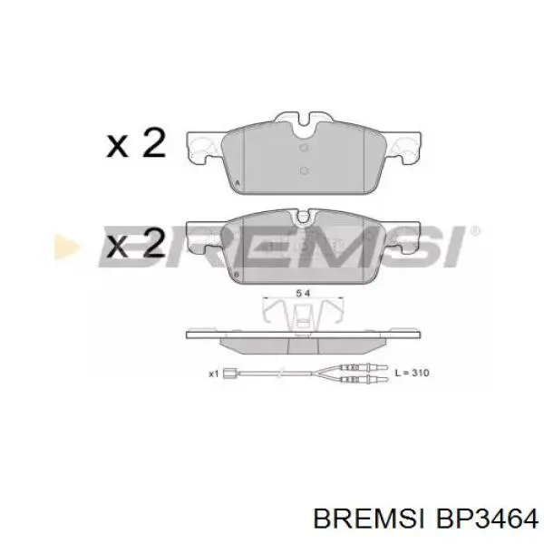 Колодки Bremsi BP3464 цена, от 25.38 USD