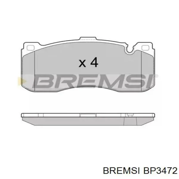 Передние тормозные колодки BP3472 Bremsi