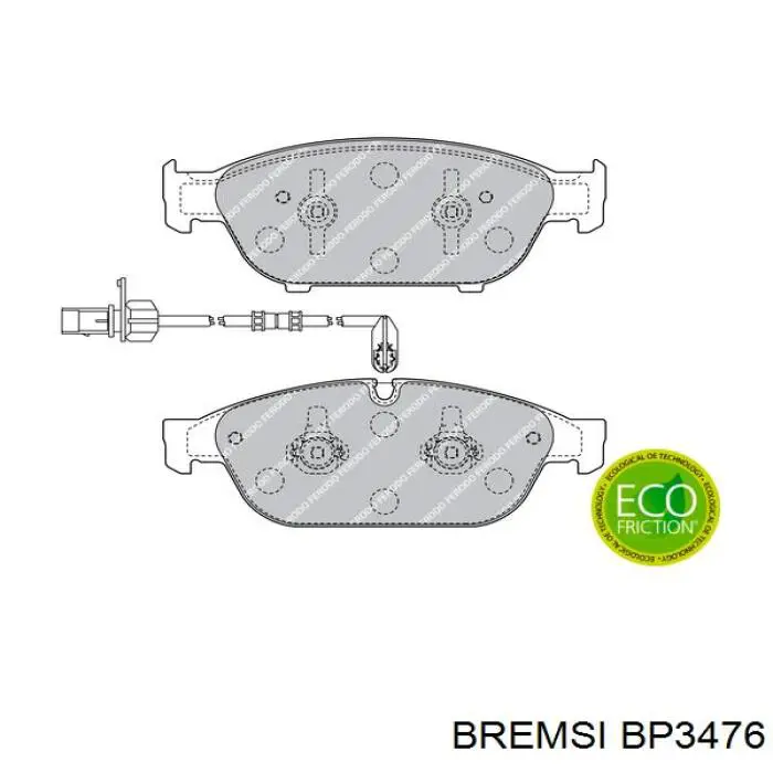 Тормозные колодки Bremsi BP3476
