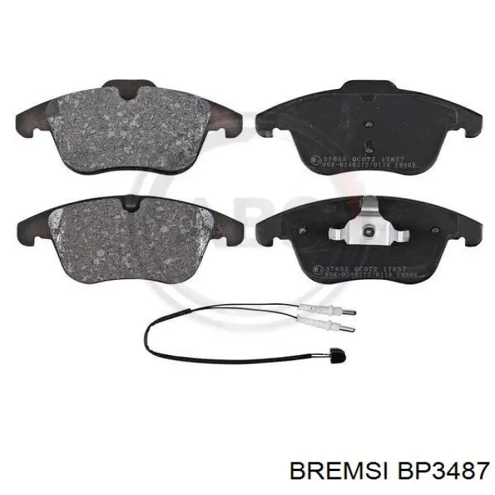 Купить BP3487 Bremsi Колодки тормозные