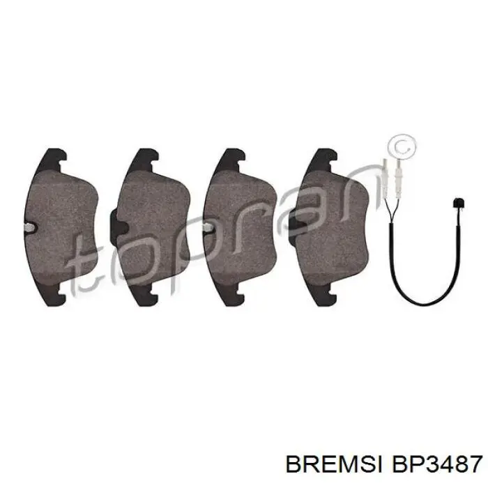 Передние тормозные колодки BP3487 Bremsi