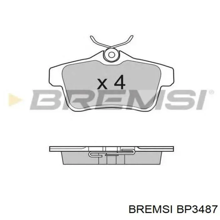 Тормозные колодки Bremsi BP3487