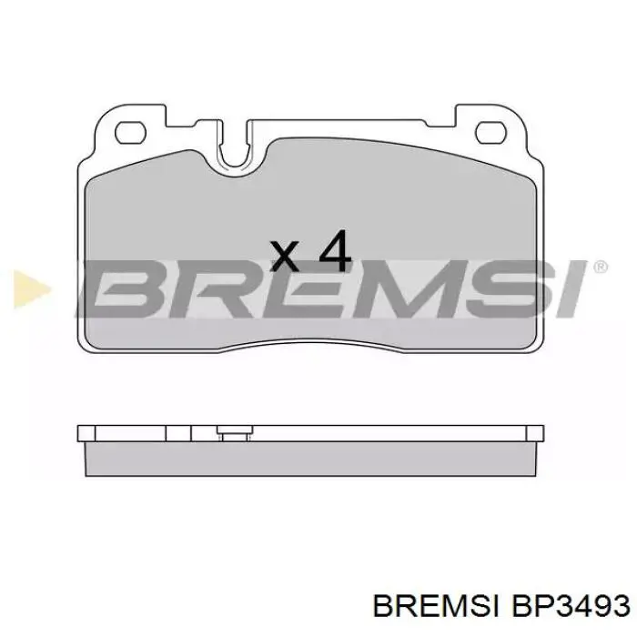Задние тормозные колодки BP3493 Bremsi