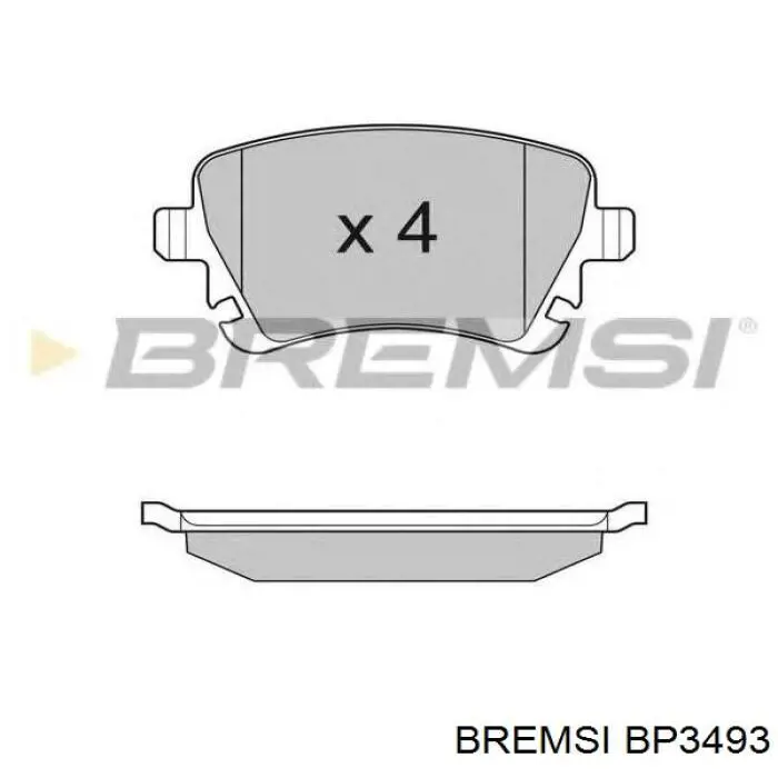 Задние дисковые колодки Bremsi BP3493