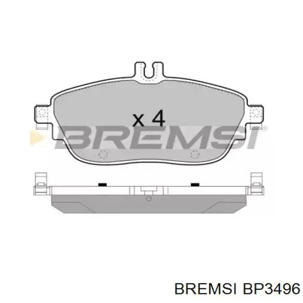 Передние тормозные колодки BP3496 Bremsi