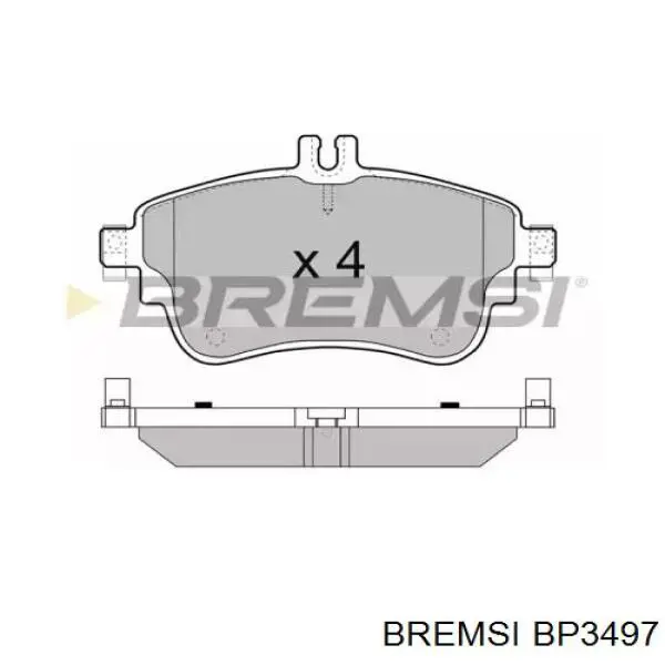 Передние тормозные колодки BP3497 Bremsi