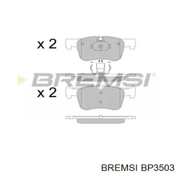 Передние тормозные колодки BP3503 Bremsi