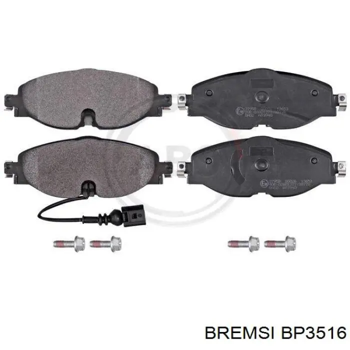 BP3516 Bremsi Колодки передние